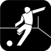 Icon Futsal Weiss Auf Schwarz 500px