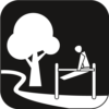 Icon OeffentlSportuBewegungsRaum Weiss Auf Schwarz 500px