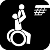 Icon Rollstuhlbasketball Weiss Auf Schwarz 500px